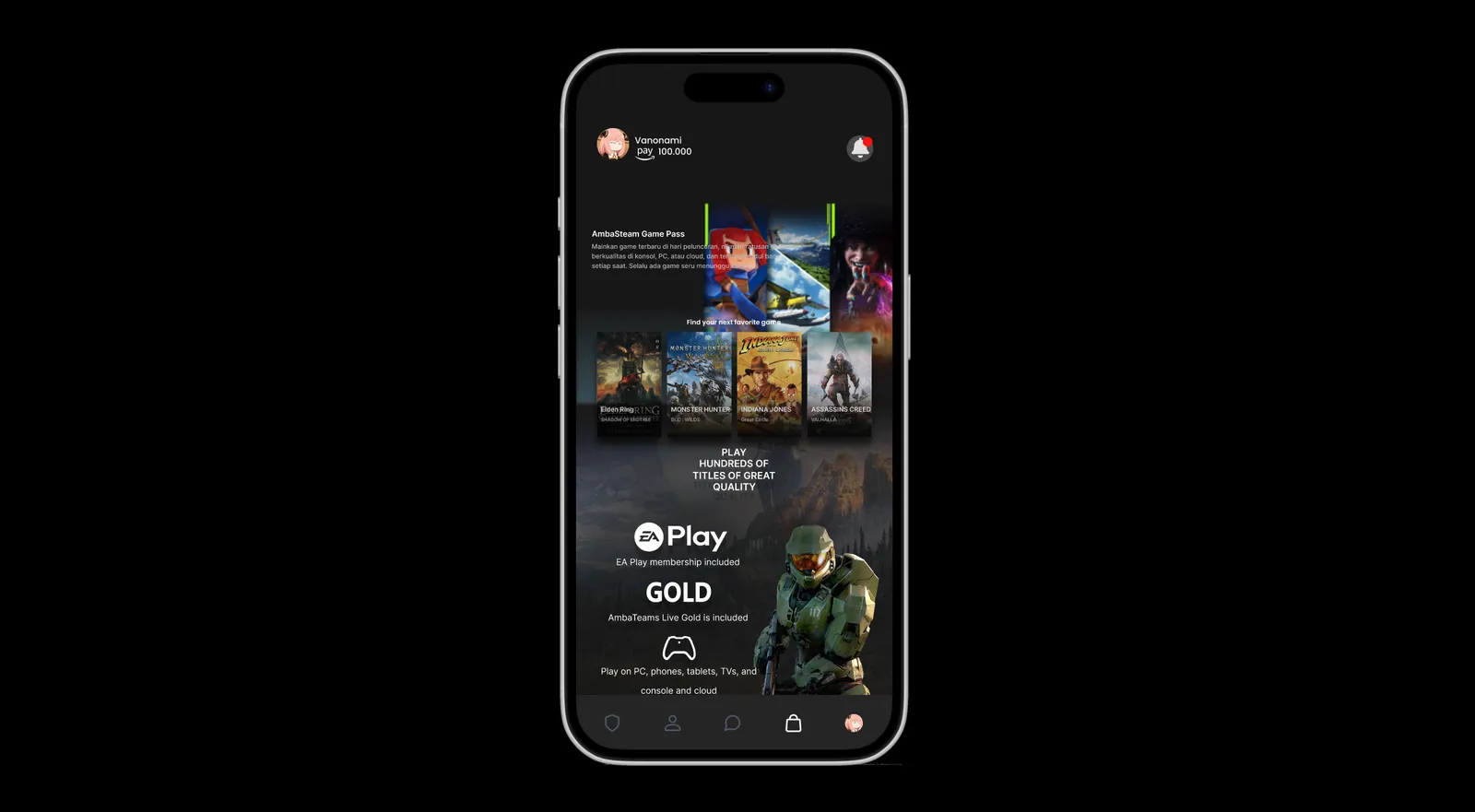 AmbaTeams Game Store UI/UX